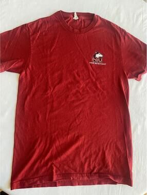 NIU Huskies Greek Recruitment T-Shirt Red Size Small